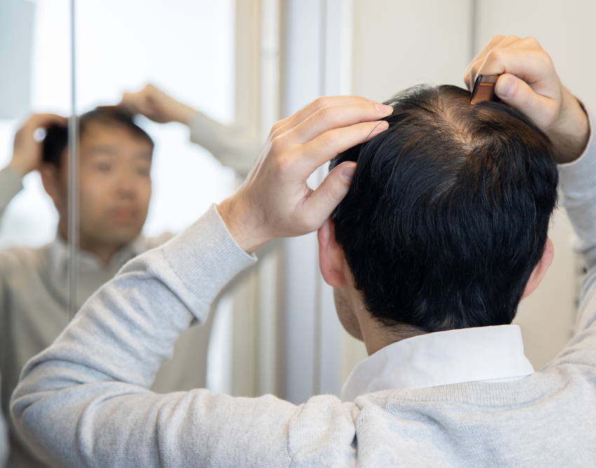 AGAに悩む男性